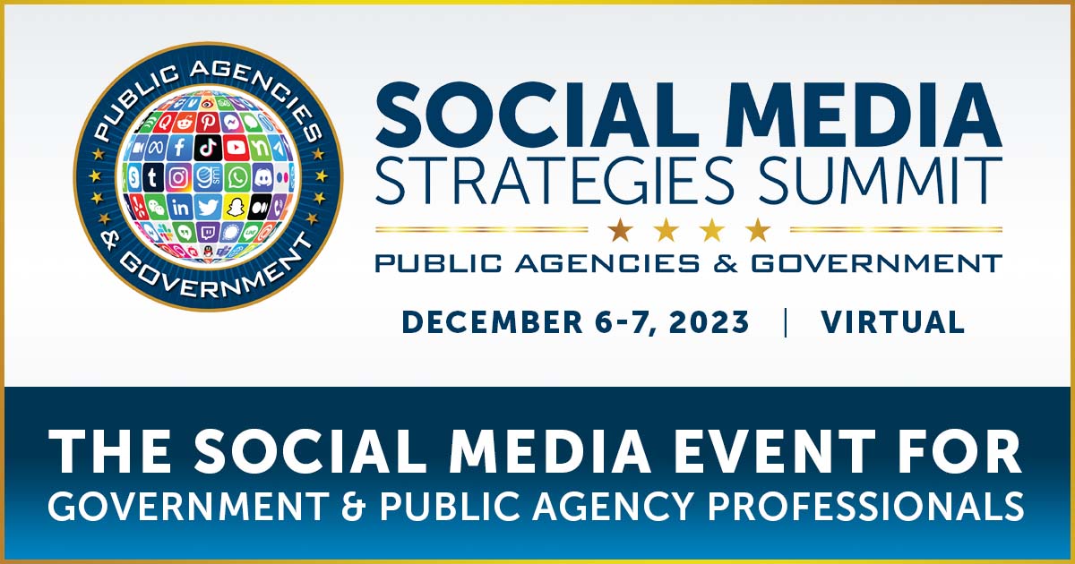 Social Media for Government Conference Agenda